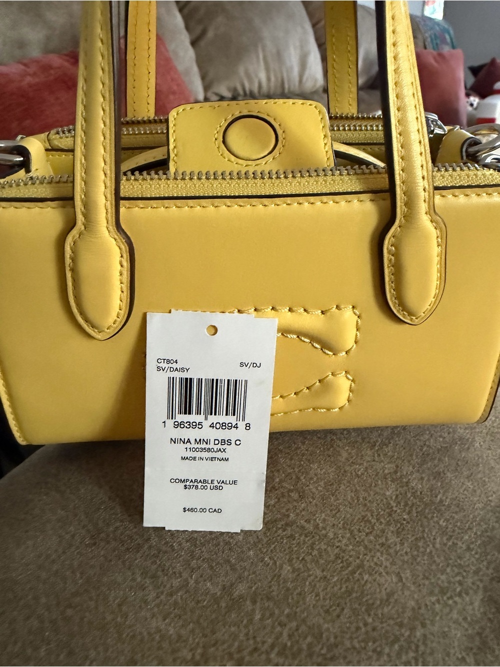 COACH MINI NINA DAISY/Silver yellow